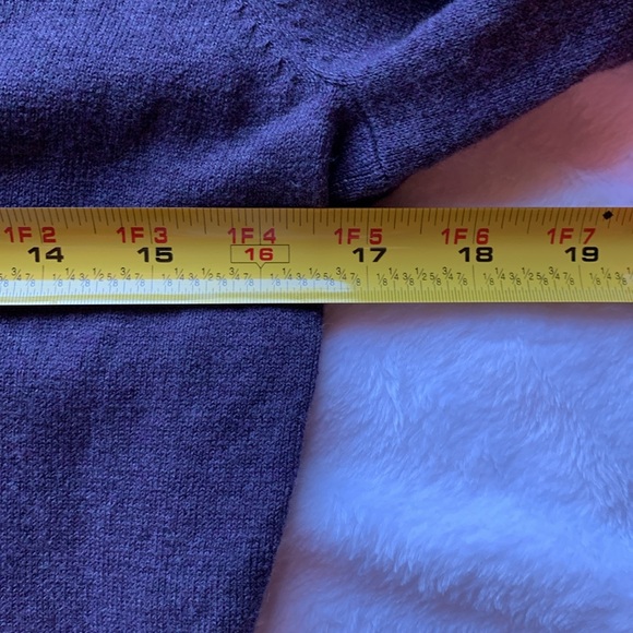 NWT embellished purple cardigan sweater Daisy Fuentes size Medium - Picture 8 of 11